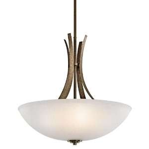  Coburn Collection 4 Light 24 Olde Iron Pendant with White 