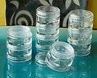 Gram Stacked Clear Jar Trio~9 Jars with Sifters