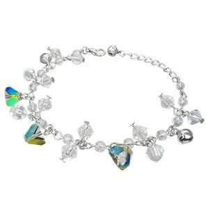   Shop   Fashion Crystal Glass Beads Ball Bell Charm Bracelet/Anklet