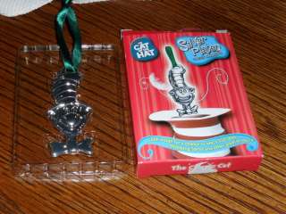 THE CAT IN THE HAT Silver Plated Classic ORNAMENT w/Box  