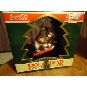 com Coca Cola Coke Polar Bear Collection Snowboarding Bear Christmas 