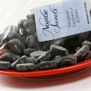 Nordic Sweets Salmiac Licorice Coins (8 ounce)  Grocery 