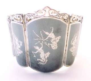 Vintage SIAM Niello Sterling Silver Bracelet ~ 6 1/4  