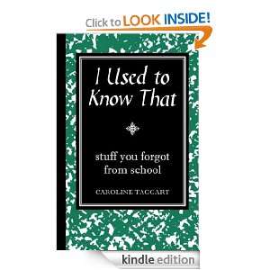 Used to Know That Caroline Taggart  Kindle Store
