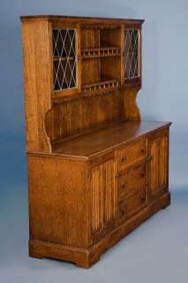 English Oak Kitchen Hutch Dresser Cabinet Cupboard  
