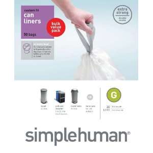  simplehuman 30L Code G Can Liners   50 Pack