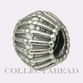 Authentic Pandora Silver Show Stopper Clear CZ Bead  