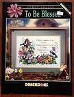 TO BE BLESSED Dimensions sampler pattern counted cross stitch leaflet