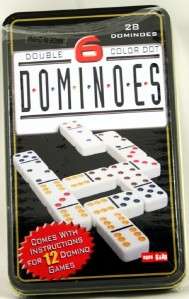 New Dominoes Game 28 Double Six Color Dot Classic Case  