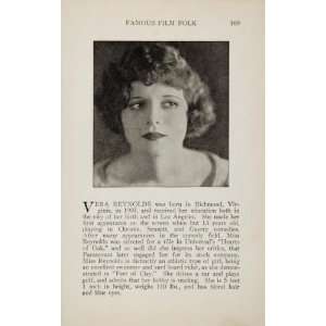  1925 Vera Reynolds House Peters Silent Film Movie Actor 