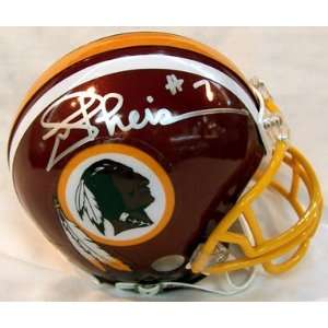  Joe Theismann Autographed Mini Helmet   Replica Sports 