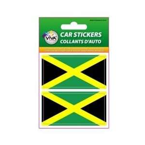   Vinyl Car Stickers, 2.75 X 1.5   Jamaica Flag