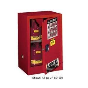Combustible Paint and Ink Safety Cabinet, 20 gal red manual, Justrite 