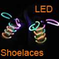 Mode LED Light Up Shoelaces Flash Strap String BLU  
