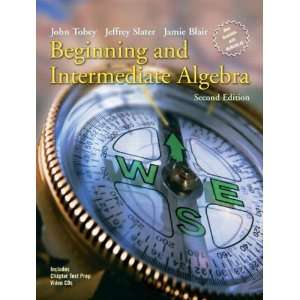   and Intermediate Algebra (2nd Edition) [Paperback] John Tobey Books