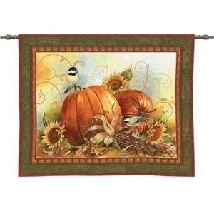    Joyful Harvest Fall Thanksgiving Pumpkin Tapestry