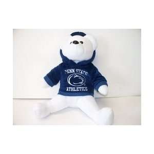  Penn State Teddy Bear White With Navy Hoodie 12 Inch 