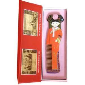   Chinese Artistic Wood Comb Gift Set ge ge