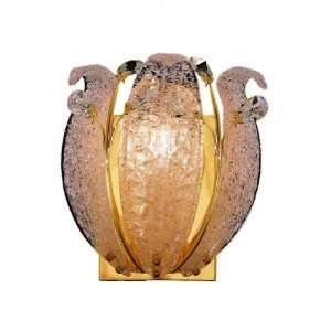   Wall Sconce, Gold Finish with Crystal (Clear) Royal Cut RC Crystal