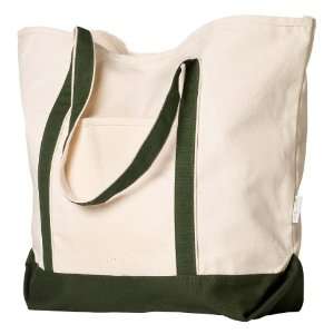  Anvil 100% Certified Organic Cotton Canvas Boater Tote 