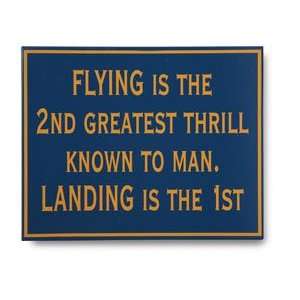 Second Greatest Thrill Plaque 