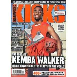 KEMBA WALKER signed *BOBCATS* KICK 2011 magazine W/COA   Autographed 