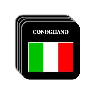  Italy   CONEGLIANO Set of 4 Mini Mousepad Coasters 