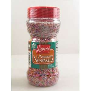 Liebers Assorted Nonpareils 10oz No Confectioners Glaze