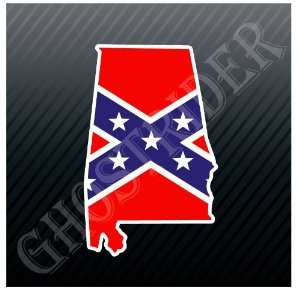 Alabama Rebel Flag Confederate State of America US Car Trucks Sticker 