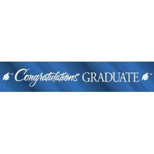  Congrats Grad Foil Banner, Blue