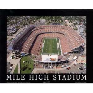   Mile High Stadium Aerial Picture NFL, Unframed