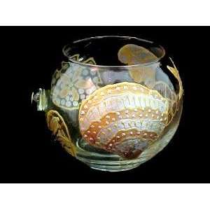  Sea Shell Shimmer Design   19 oz. Bubble Ball with candle 