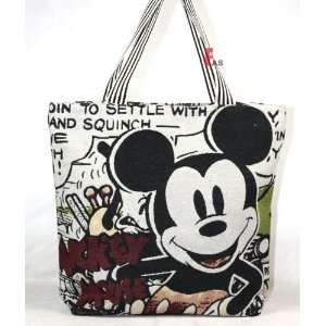   Mickey Mouse happy face canvas college Bag handbag buggage 17inch 45cm
