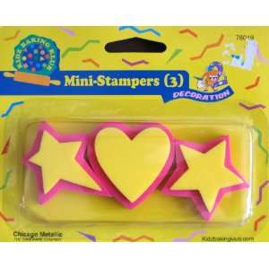 Kidz Baking Club Mini Stampers (3) Decoration Heart 