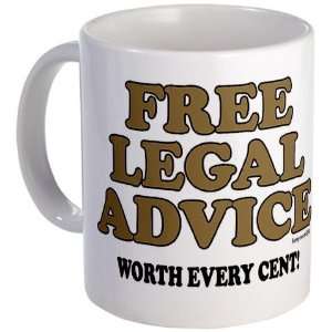  Free Legal Advice 1 Funny Mug by  Kitchen 