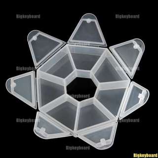 New 7 compartments Clear Beads Storage Box Case  