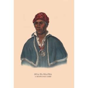  Qua Ta Wa Pea (A Shawanoe Chief) 16X24 Canvas Giclee