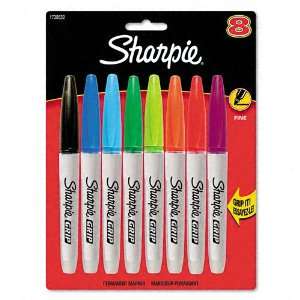  Sharpie® Grip Permanent Markers, Assorted, 8/Set Office 