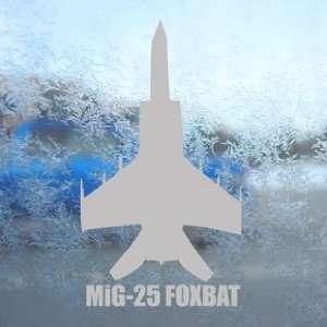  MiG 25 FOXBAT Gray Decal Military Soldier Window Gray 