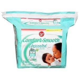  Comfort Smooth Unscented with Aloe Baby Wipes Refill 3 Packs 