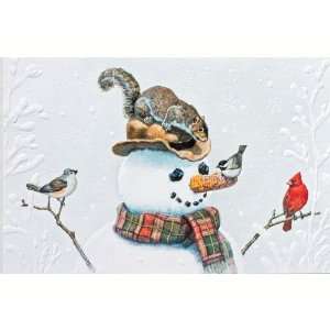  Corncob Snowman Xmas (Greeting Cards) (Christmas 