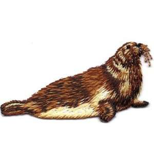  Brown Seal   Animals Embroidered Iron On Applique 