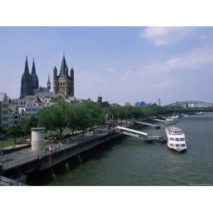 River Rhine, Cologne, North Rhine Westphalia, Germany Photographic 
