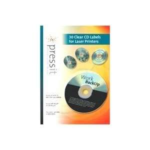    PressIt A4 Clear Laser CD Label (30)