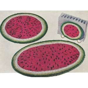  Vintage Crochet PATTERN to make   Watermelon Place Mat Hot 