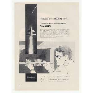  1960 Armstrong Whitworth Aircraft Seaslug Missile Print Ad 