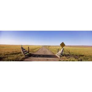  Warning Sign at the Roadside, Kern County, California, USA 