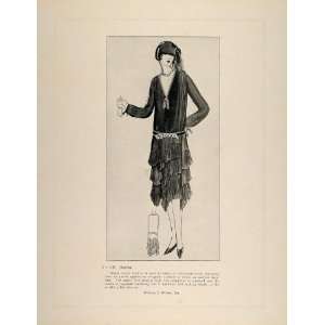  French Haute Couture Dress Berthe   Original Print