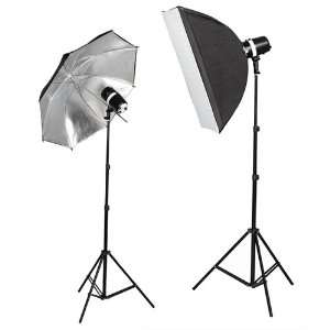 Studio Monolight Strobe/Flash Softbox Umbrella Lighting Kit   2 Studio 