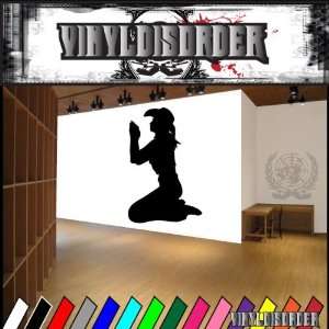 Cowgirl Prayer NS009 Vinyl Decal Wall Art Sticker Mural